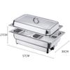 MNSSRN Electric Heating Buffet Stove, 220V Portable Stainless Steel Self-Service Stove with Lid, Electric Heating Buffy Stove, Self-Service Holding Stove Breakfast Hob,1/2 view 2