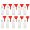 1 Set 10pcs Extruded Narrow Pourer Bottle Liquid Glue Refillable Bottle Squeeze s Glue Squeeze Liquid Dispensing Plastic view 1