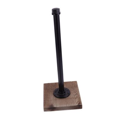 DOITOOL Rustic Wooden Toilet Paper Holder Napkin Dispenser Home Tissue Holder Stylish Napkin Rack
