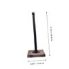 DOITOOL Rustic Wooden Toilet Paper Holder Napkin Dispenser Home Tissue Holder Stylish Napkin Rack view 2