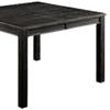 Benjara Rectangular Top Wooden Counter Height Table with Block Legs, Black view 4