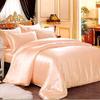 Luxurious Ultra Soft Silk Like Satin 7 Piece Comforter Set - 500 GSM 1 PC Warm Comforter 1 PC Flat Sheet 1 PC 19 Inches DP Fitted Sheet & 4 PillowSham Comfort Bedding Set Peach Oversized King view 2