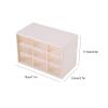Alvinlite Drawers Storage Cabinet Organiser Multi Portable Plastic Drawers Organizer 9 Lattice Mini Cabinets Drawer for Jewelry Cosmetic Storage Box(white) view 3