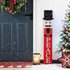 Glitzhome GH30536R1 Outdoor Christmas Decorations Wooden Porch Sign, Nutcracker#1 view 1
