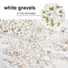 WANDIC 200g Decoration Stone, White Natural Polished Stone Small Decorative Pebbles for Home Decoration Art Craft Vase Filler Fish Tank Houseplant Filler view 2