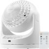 IRIS USA WOOZOO Desk Fan with Remote, Oscillating Table Air Circulator, 3 Speeds, 46ft Max Air Distance, Adjustable Tilt, Low Noise Motor, Small Fan for Bedroom, Office, Dorm, White view 1