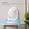 IRIS USA WOOZOO Desk Fan with Remote, Oscillating Table Air Circulator, 3 Speeds, 46ft Max Air Distance, Adjustable Tilt, Low Noise Motor, Small Fan for Bedroom, Office, Dorm, White view 2