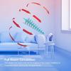 IRIS USA WOOZOO Desk Fan with Remote, Oscillating Table Air Circulator, 3 Speeds, 46ft Max Air Distance, Adjustable Tilt, Low Noise Motor, Small Fan for Bedroom, Office, Dorm, White view 4