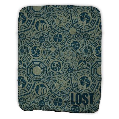 ABC Lost Dharma Initiative Sherpa Blanket - Officially Licensed - 50" x 60"