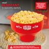 Silicone Microwave Popcorn Popper (Red) Air Popper Popcorn Maker No Oil Required, Collapsible Pop-Corn bowl with Lid, Reusable, BPA-Free, Dishwasher Safe view 4