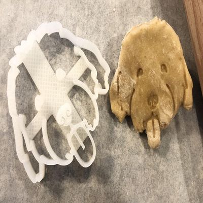 Old English Sheepdog Cookie Cutter and Dog Treat Cutter - Face - 3 inch