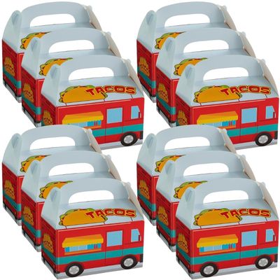 Fun Express Taco Truck Treat and Favor Boxes - Party Supplies - VBS Vacation Bible School Supplies/Decor - 12 Pie