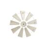 Glitzhome Farmhouse Galvanized Metal Windmill Wall Sculpture Rustic Art Home Decor, 22 Inch, Beige view 4