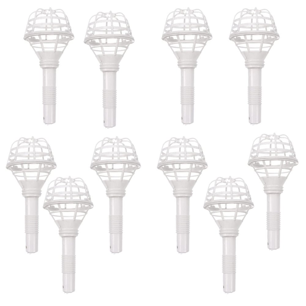 EXCEART Wedding Flowers Decorations 10pcs Artificial Flower Holder Floral Party Supply Kit