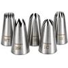 Tumtanm 5 Pack Extra Large Piping Nozzles, 9FT 1B 1C 1E 356# Seamless Stainless Steel Piping Icing Tips for Cupcake view 1