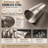 Tumtanm 5 Pack Extra Large Piping Nozzles, 9FT 1B 1C 1E 356# Seamless Stainless Steel Piping Icing Tips for Cupcake view 4