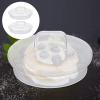 4.64In Glass Jar Replacement Covers 2pcs Beverage Dispenser Lid Glass Replacement Lid for Beverage Food Storage Jar view 2