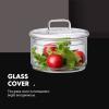 4.64In Glass Jar Replacement Covers 2pcs Beverage Dispenser Lid Glass Replacement Lid for Beverage Food Storage Jar view 4