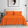 100% Organic Cotton Rich Heavy 1500-TC Percale Weave 4-PCs Sheet Set Fits Mattress 15-18'' Fully Elastic Deep Pocket (Grand King Size) (Stripe, Orange) view 1
