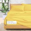 100% Organic Cotton Rich Heavy 1500-TC Percale Weave 4-PCs Sheet Set Fits Mattress 15-18'' Fully Elastic Deep Pocket (Emperor Size) (Stripe, Gold) view 4