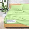 100% Organic Cotton Rich Heavy 1500-TC Percale Weave 4-PCs Sheet Set Fits Mattress 16-20'' Fully Elastic Deep Pocket (Grand King Size) (Stripe, Sage Green) view 4