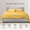 100% Organic Cotton Rich Heavy 1500-TC Percale Weave 4-PCs Sheet Set Fits Mattress 15-18'' Fully Elastic Deep Pocket (Emperor Size) (Solid, Gold) view 3