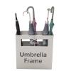 Umbrella Racks Large-Capacity Umbrella Stand Holder, Modern Umbrella Tube with Independent Drip Tray, Space-Saving Entrance Umbrella Basket, 3 Colors (Color : White, Size : 36x13x41cm) view 1