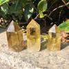 moonlightcrystal 1pc 60mm-70mm Natural Crystal Healing Smoky Citrine Quartz Points view 2