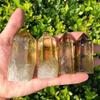 moonlightcrystal 1pc 60mm-70mm Natural Crystal Healing Smoky Citrine Quartz Points view 4