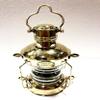Nautical 12" Ship Lamp Boat Shiny Gold Brass Electric Lantern Maritime Collectible Home Decorative view 3
