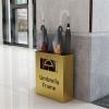 Umbrella Racks Large-Capacity Commercial Umbrella Stand Holder, Modern Umbrella Tube with Independent Drip Tray, Space-Saving Entrance Umbrella Basket (Color : Gold, Size : 36x13x41cm) view 2