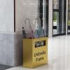 Umbrella Racks Large-Capacity Commercial Umbrella Stand Holder, Modern Umbrella Tube with Independent Drip Tray, Space-Saving Entrance Umbrella Basket (Color : Gold, Size : 36x13x41cm) view 3
