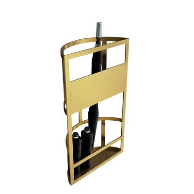 Umbrella Racks Indoor Umbrella Stand Holder, Iron Umbrella Basket for Hotel Office, Space-Saving Umbrella Storage Bucket, 3 Colors, 2 Sizes (Color : Gold, Size : 30x55cm)