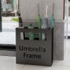 Umbrella Racks Large-Capacity Commercial Umbrella Stand Holder, Modern Umbrella Tube with Independent Drip Tray, Space-Saving Entrance Umbrella Basket (Color : Black, Size : 36x13x41cm) view 2