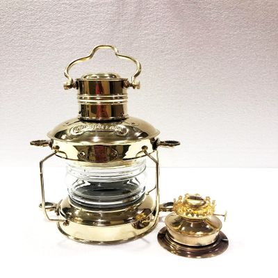 Nautical Antique 12" Ship Lamp Boat Copper Brass Oil Lantern Maritime Collectible Home Decorative