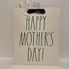 Rae Dunn HAPPY MOTHER'S DAY Gift bag - 8 x 10 in Paper Gift Sack, Shopping Bag, Present Carrier, Large Tote | Rustic Farmhouse Gift Wrap, Everyday & Holiday Packaging view 2