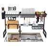 Dish Drying Rack And Drain Rack Above The Sink. Kitchen Dish Rack. Cutlery Rack. 2-layer Stainless Steel. Expandable Kitchen Organization. Space Saving. Black (33  40 Inches) DXY view 2