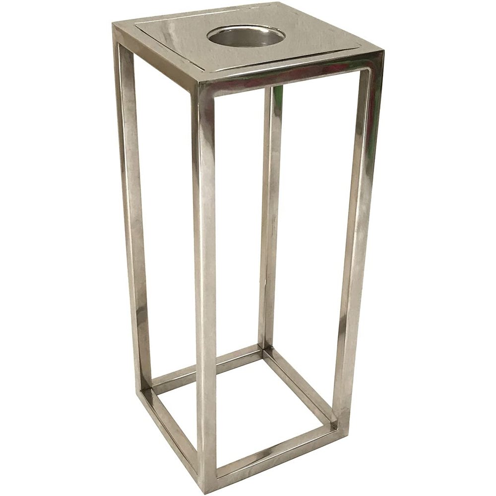 A&B Home Aluminum T-Light Holder - 4" x 4" x 11" - Silver