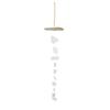 Tumbled Glass Suncatcher (24") - White - Recycled Glass and Driftwood - Cohasset Gifts - Garden Mobile, Window Art, Wind Chime view 1