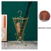 Umbrella Rack AGYH Golden Umbrella Stand, Umbrella-Shaped Simple Umbrella Holder, Household and Commercial Umbrella Stand Ornaments, Sticks, 32X70cm view 4