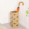 Umbrella Racks WXYZ Large-Capacity Umbrella Stand for Home Hotel, Hollow Umbrella Bucket Waterproof and Rustproof, 15x15x50cm (Color : Gold) view 4