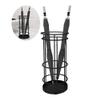 Umbrella Rack AGYH Metal Umbrella Stand, Black Floor-Standing Household Hotel Lobby Umbrella Bucket, Can Hold 10 Umbrellas, with Hook and Drip Tray25x55cm view 1