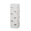 Umbrella Racks WXYZ Rectangular Wrought Iron Umbrella Stand with Hollowout Body and Quick Drainage, Floor-Standing Umbrella Bucket, 15x15x50cm (Color : White) view 1