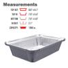 (480 Pack) Premium 2.5-LB Takeout Pans with Lids - 8.6" x 6.1" x 2" l Heavy Duty Disposable Aluminum Foil for Catering Party Meal Prep Freezer Drip Pans BBQ Potluck Holidays view 3