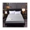 MZP Waterproof Mattress Protector Cover 100% Lycra Cotton Noiseless Protection Cover 1 Fitted Bottom Sheet Only Twin Small Double Full Super King Queen(25cm) (Color : Gray, Size : 180x200cm) view 1