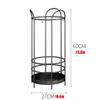 Umbrella Racks Black Iron Umbrella Stand Holder, Space-Saving Home and Commercial Entrance Decorative Umbrella Bucket, with Hook and Drip Tray view 2