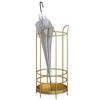 Umbrella Racks Indoor Metal Umbrella Stand Holder, Umbrella Storage Basket with Hook and Drip Tray, Space-Saving Entrance Umbrella Stand Holder (Color : Gold) view 1