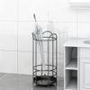 Umbrella Racks Indoor Metal Umbrella Stand Holder, Umbrella Storage Basket with Hook and Drip Tray, Space-Saving Entrance Umbrella Stand Holder (Color : Black) view 4