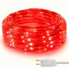 Areful Red Rope Lights, 16.4ft Waterproof Strip Light, Indoor Outdoor Decorative Lighting for Home Christmas Holiday Garden Patio Party view 1