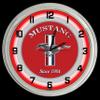 16" Ford Mustang Since 1964 Sign Red Neon Clock Shelby Roush Saleen view 1